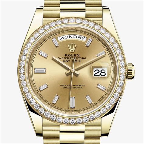 rolex diamond day date|rolex day date 40mm price.